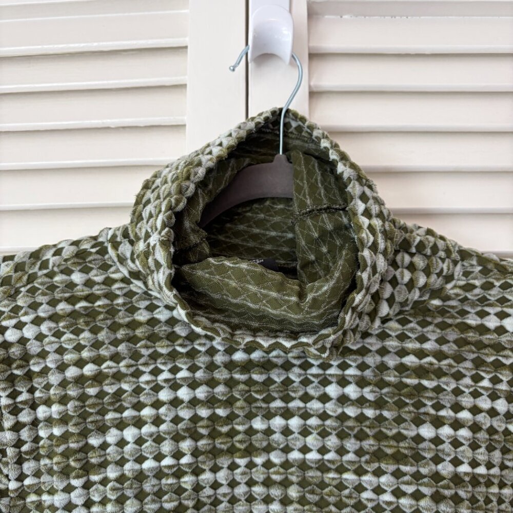 Nike Pro women's Hyperwarm olive green pullover turtleneck training top large - Picture 4 of 11